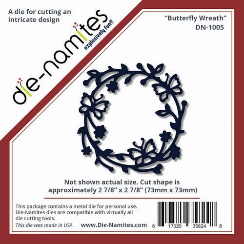 Die-Versions Die-namites - Butterfly Wreath