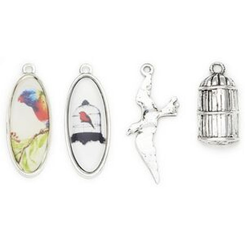 Creativ Tk Charm Metal Bird Ans