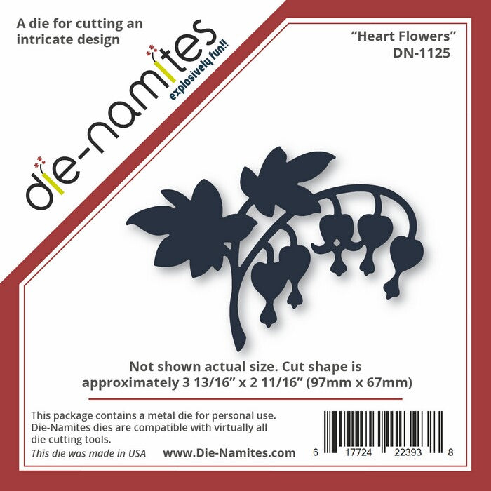 Die-Versions Die-namites - Heart Flowers