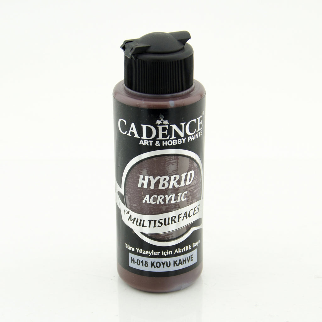 Cadence Dark Brown 120 Ml Hybrid Acrylic Paint For Multisurfaces