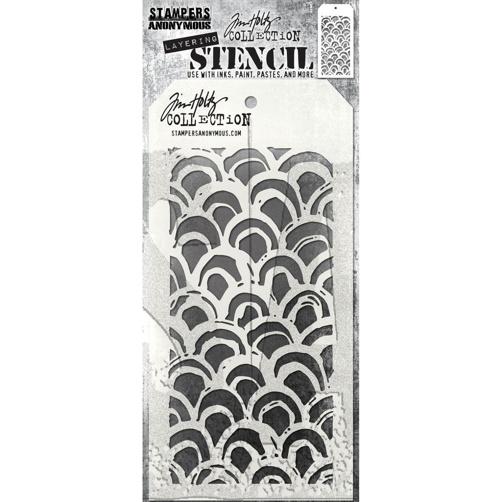 Art Gone Wild Brush Arch - Tim Holtz Layering Stencil