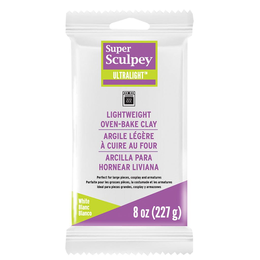 Super Sculpey Ultralight - White, 8 Oz (226 G)