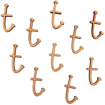 Yart Factory Mdf Letter T (28mm) Pk 10