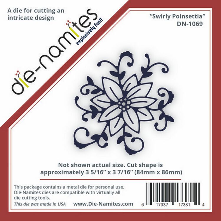 Die-Versions Die-namites Swirly Poinsettia