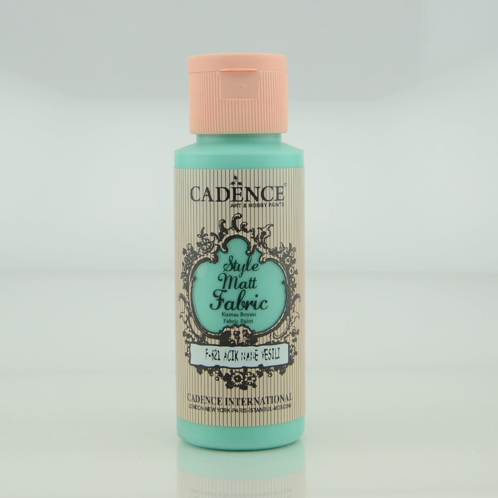 Cadence Light Mint Green 59 Ml Style Matt Fabric Paint