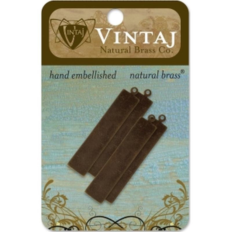 Vintaj Natural Brass Co. 41x8.5mm Tag