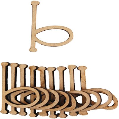 Yart Factory Mdf Letter B (28mm) Pk 10