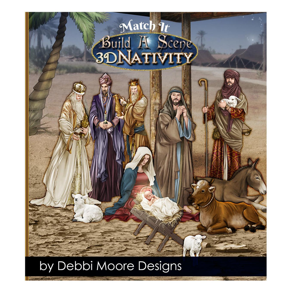 Debbi Moore Designs Build A Scene 3d Nativity Collection Usb Key