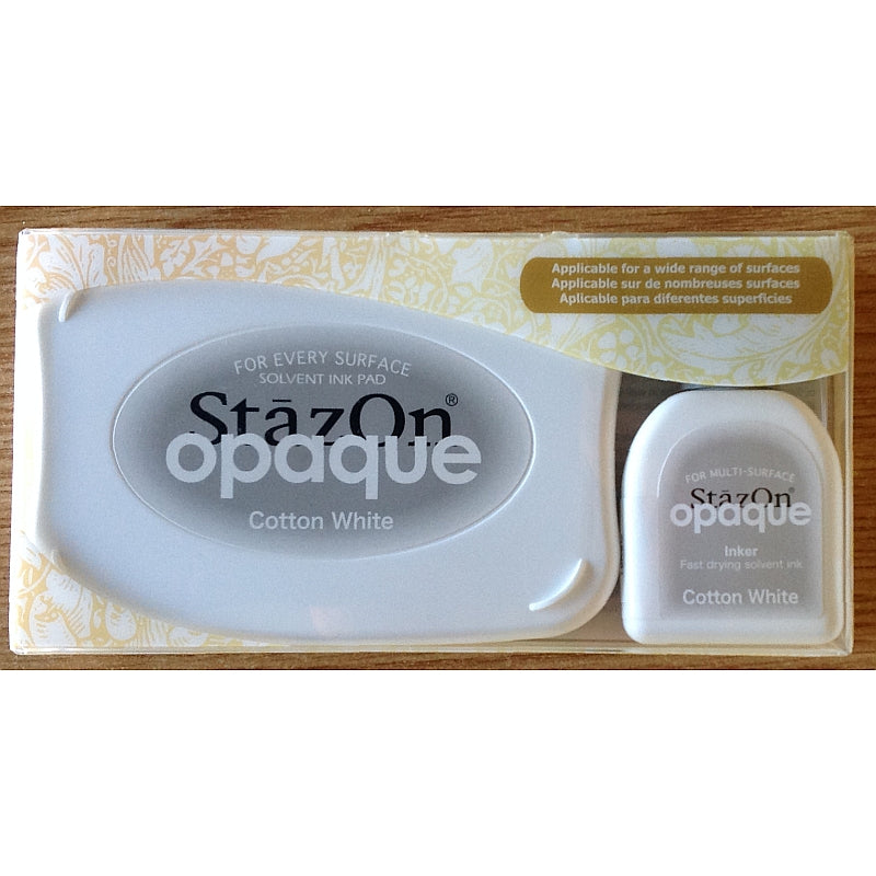 Tsukineko Cotton White Stazon On Pad