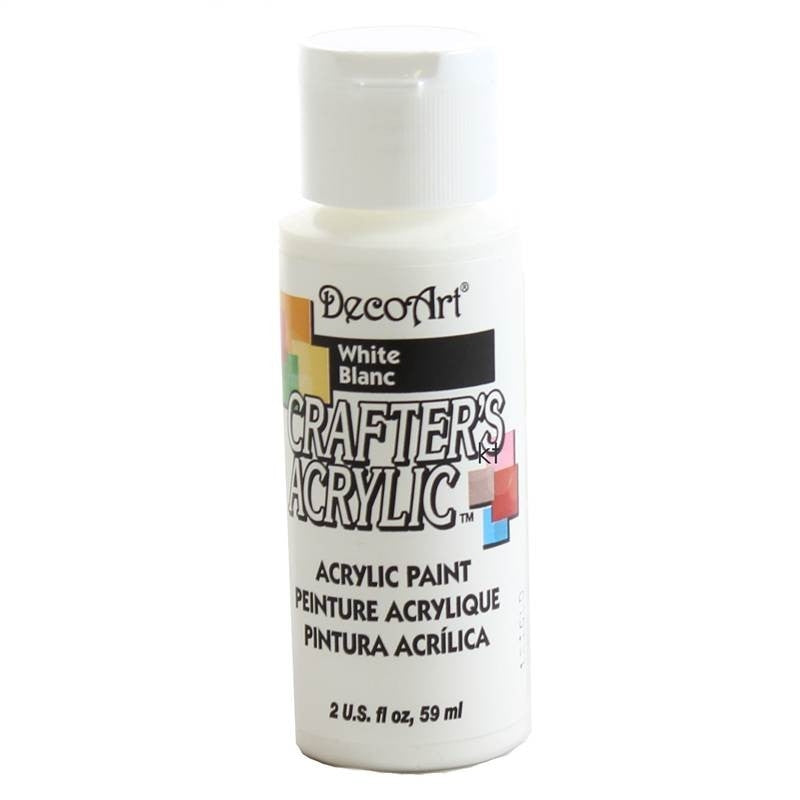 DecoArt White - Decoart Crafters Acrylic 2oz