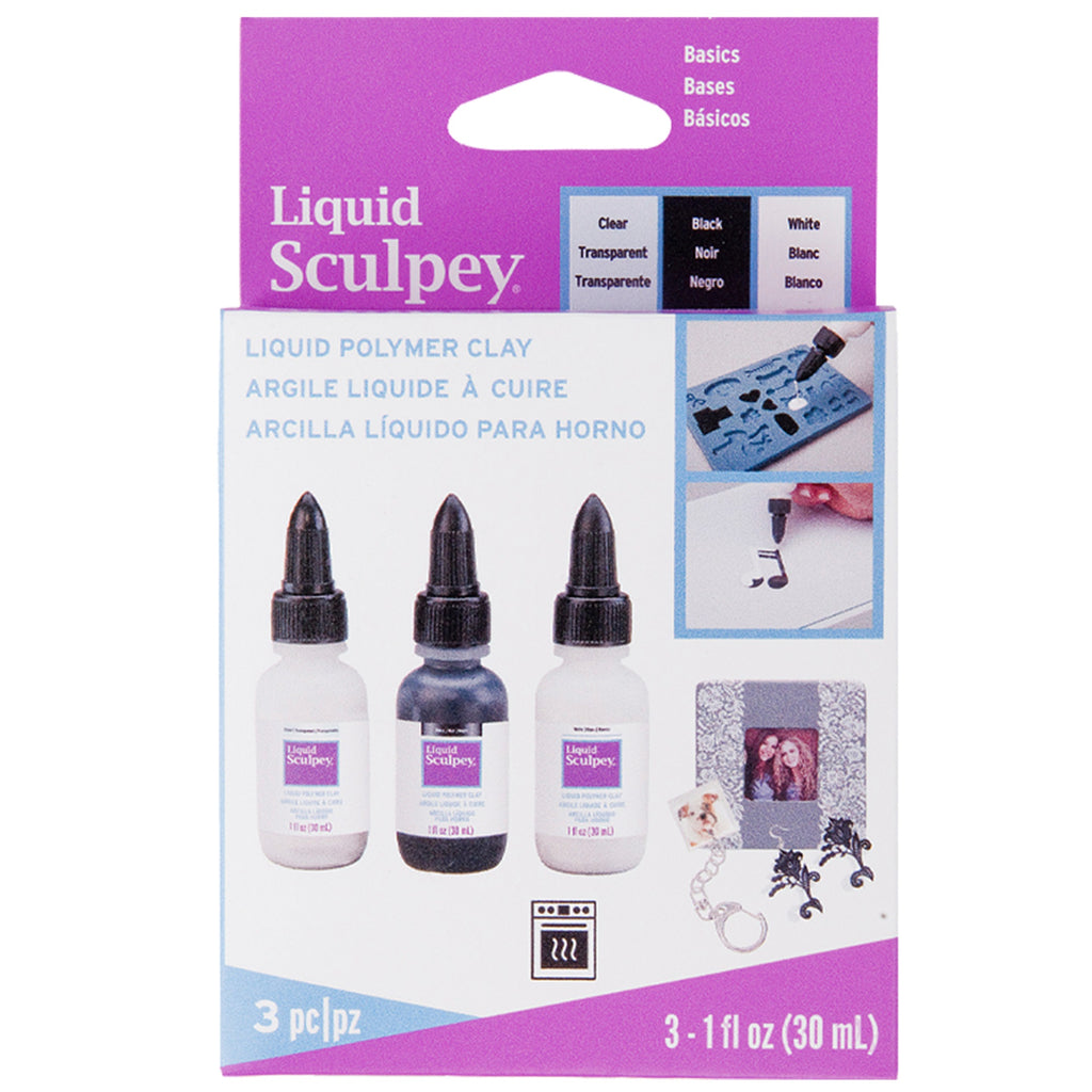 Liquid Sculpey Multipack Basics, 3 X 1 Fl Oz (29 Ml)