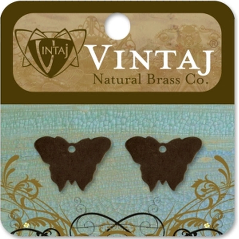 Vintaj Natural Brass Co. 19x14mm Bitsy Butterfly