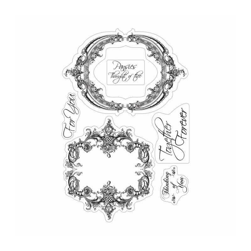 Artdeco Creations Con Hearts Ease Frames & Sentiments