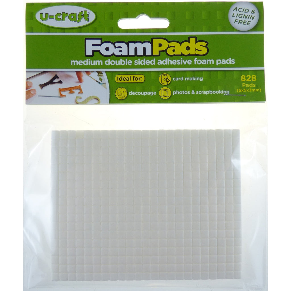 Fantastak U-craft Foam Pads - 5x5x3mm 2 Sheet