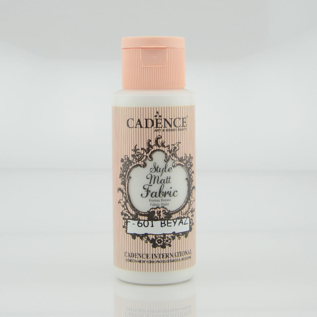 Cadence White 59 Ml Style Matt Fabric Paint