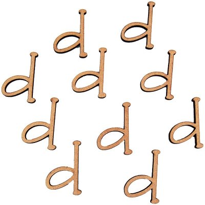 Yart Factory Mdf Letter D (28mm) Pk 10