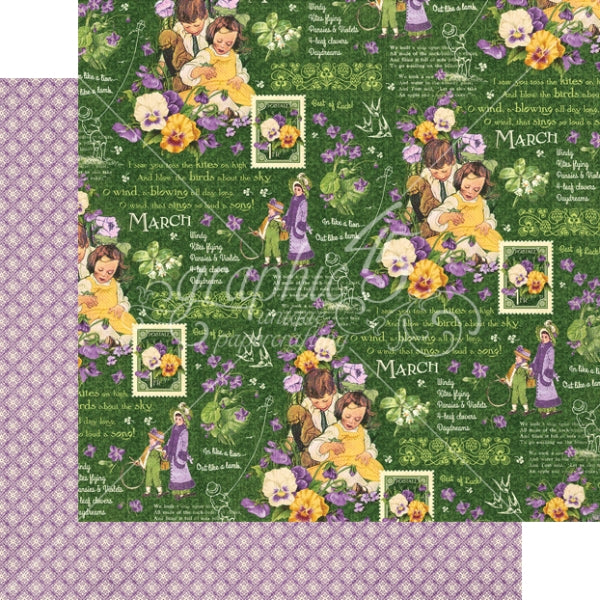 Graphic 45 March Montage Packs Of 10 Sheets