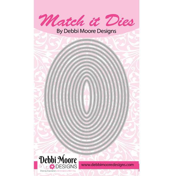 Debbi Moore Designs Nesting Metal Die Set Die Oval