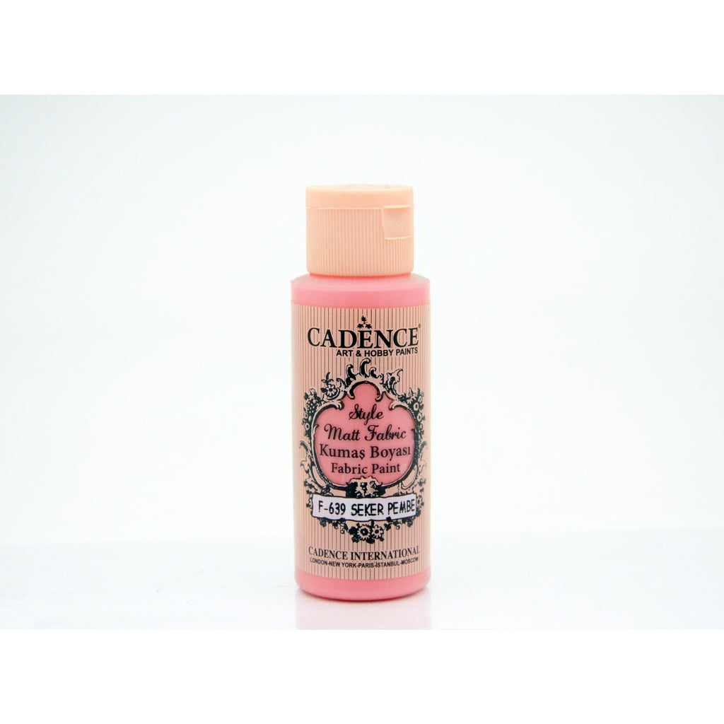 Cadence Sugar Pink 59 Ml Style Matt Fabric Paint