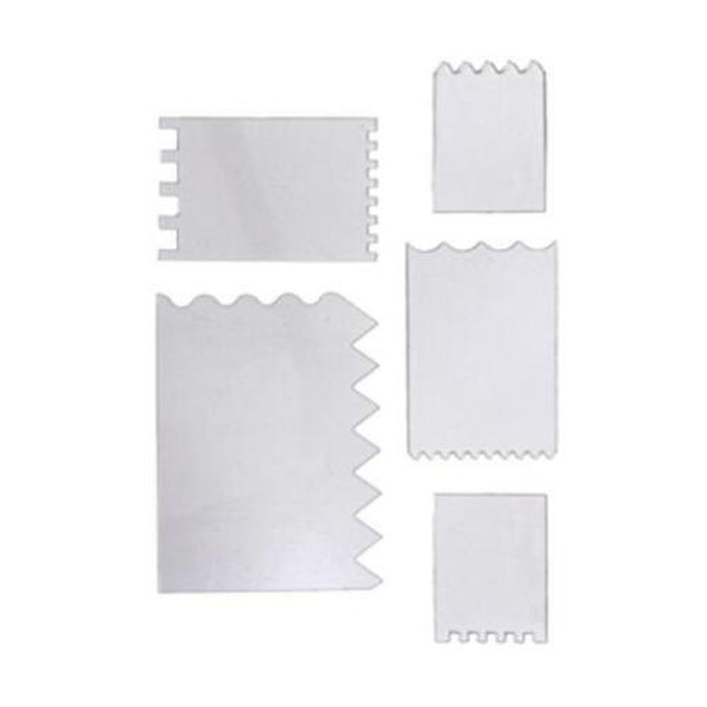 DecoArt 5pc Clear Texture Cards Wax Effects Accessories