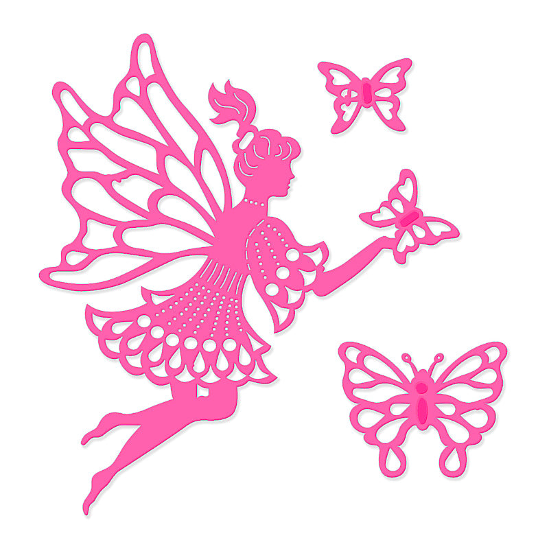 Sue Dix Fairy And Butterflies Sweet Dixie Cutting Die