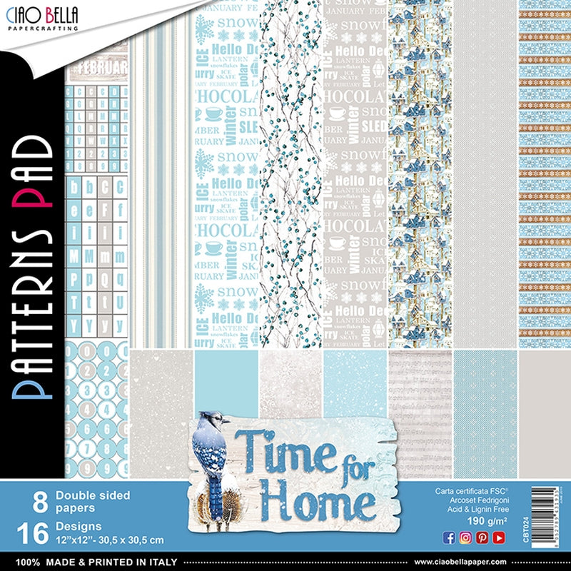 12"x12" Patterns Pad Time For Home