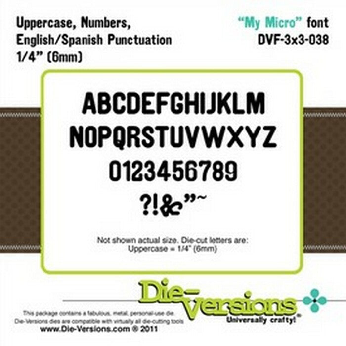 Die-Versions Fonts - My Micro