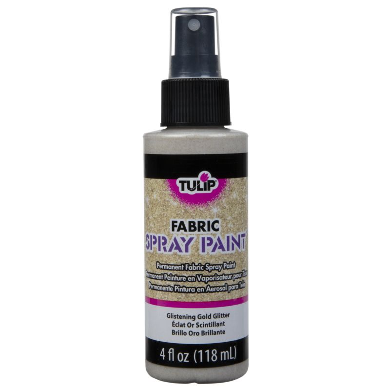 Tulip Glistening Gold Fabric Spray Paint Pump 4oz