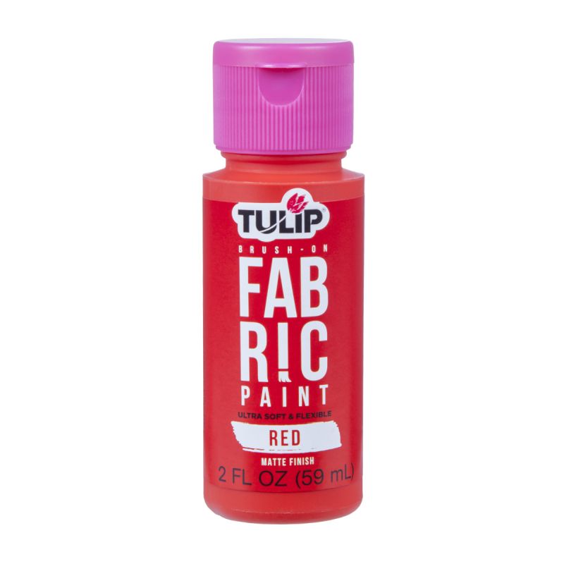 Tulip Matte Red Brush-on Fabric Paint 2oz