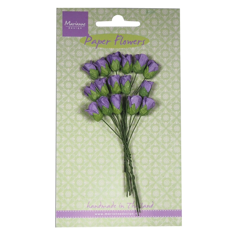 Marianne Design Roses Bud - Dark Lavender Flower Embellishments