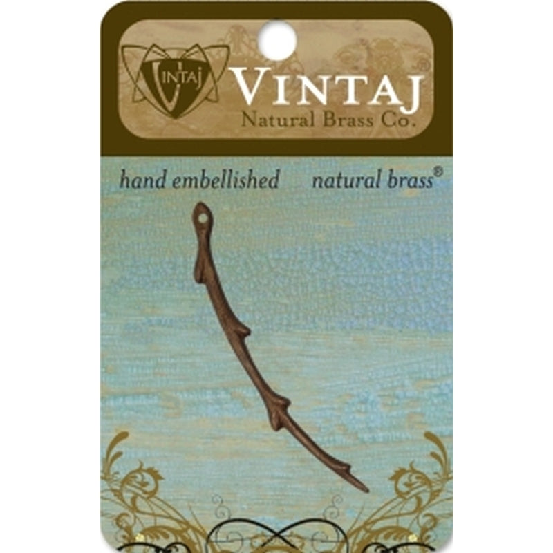 Vintaj Natural Brass Co. 54mm X 2mm Willow Branch