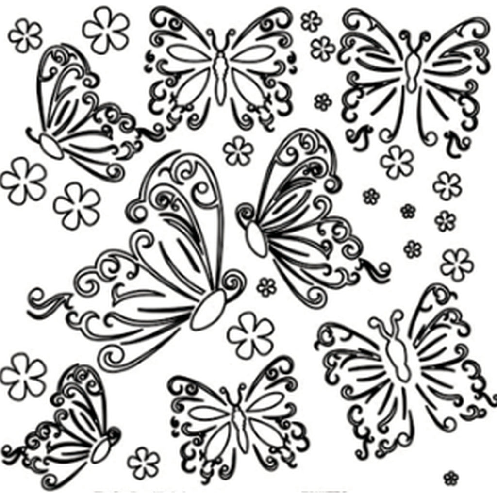 The Crafters Workshop Mini Template Butterflies