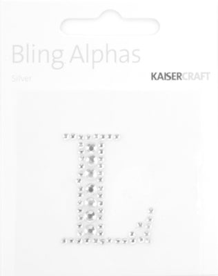 Kaisercraft Rhinestone  Silver Letter