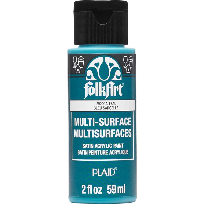 Teal Folkart Multi-surface 2oz