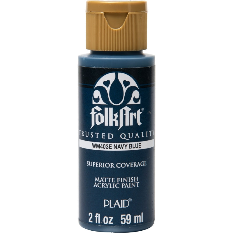 Navy Blue Folkart- 2oz