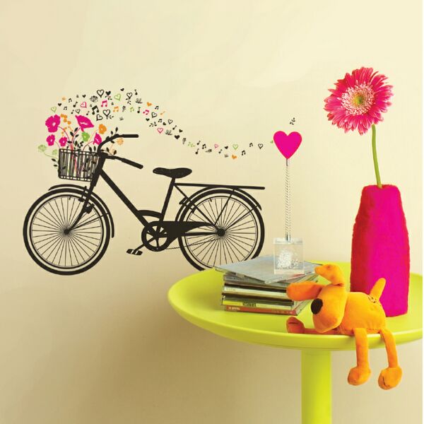 Die Cuts With A View Bike With Basket Flowers