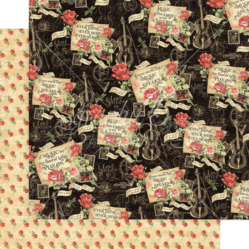 Graphic 45 Melodic Missives 12x12 Paper Packs Of 5 Sheets