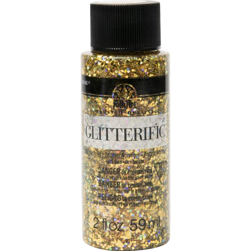 Gold Folkart Glitterific 2oz