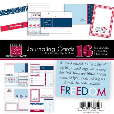 Bazzill Freedom 4x6 Journaling Cards