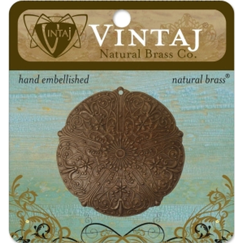 Vintaj Natural Brass Co. 47mm Rhapsody Medallion