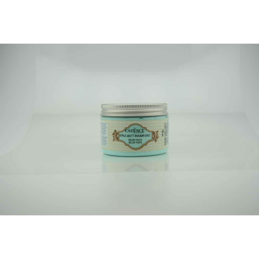 Cadence Light Mint Green 150 Ml Style Matt Shabby Chic Relief Paste