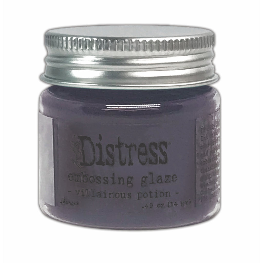 Ranger Distress Emboss Glaze Villainous Potion