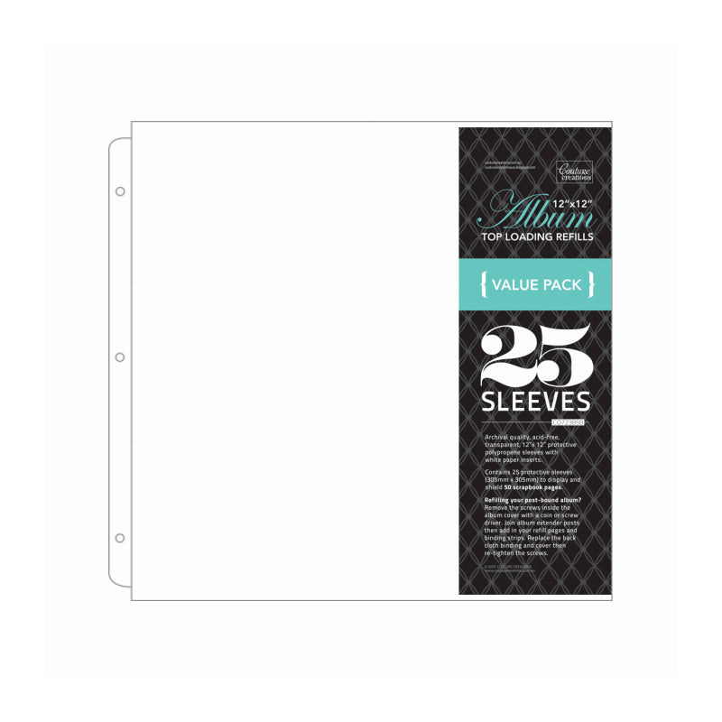 Artdeco Creations Con White Paper Insert (25pk)