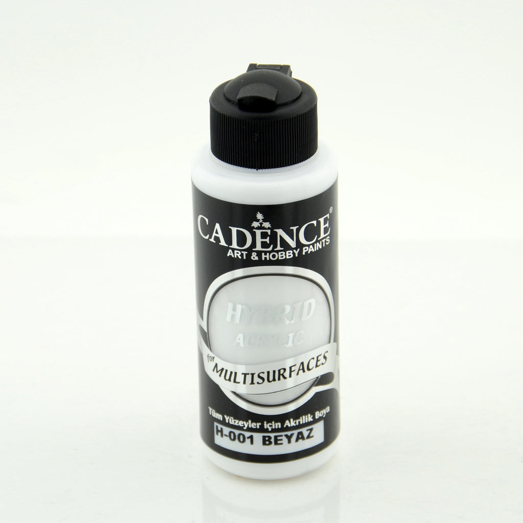 Cadence White 120 Ml Hybrid Acrylic Paint For Multisurfaces