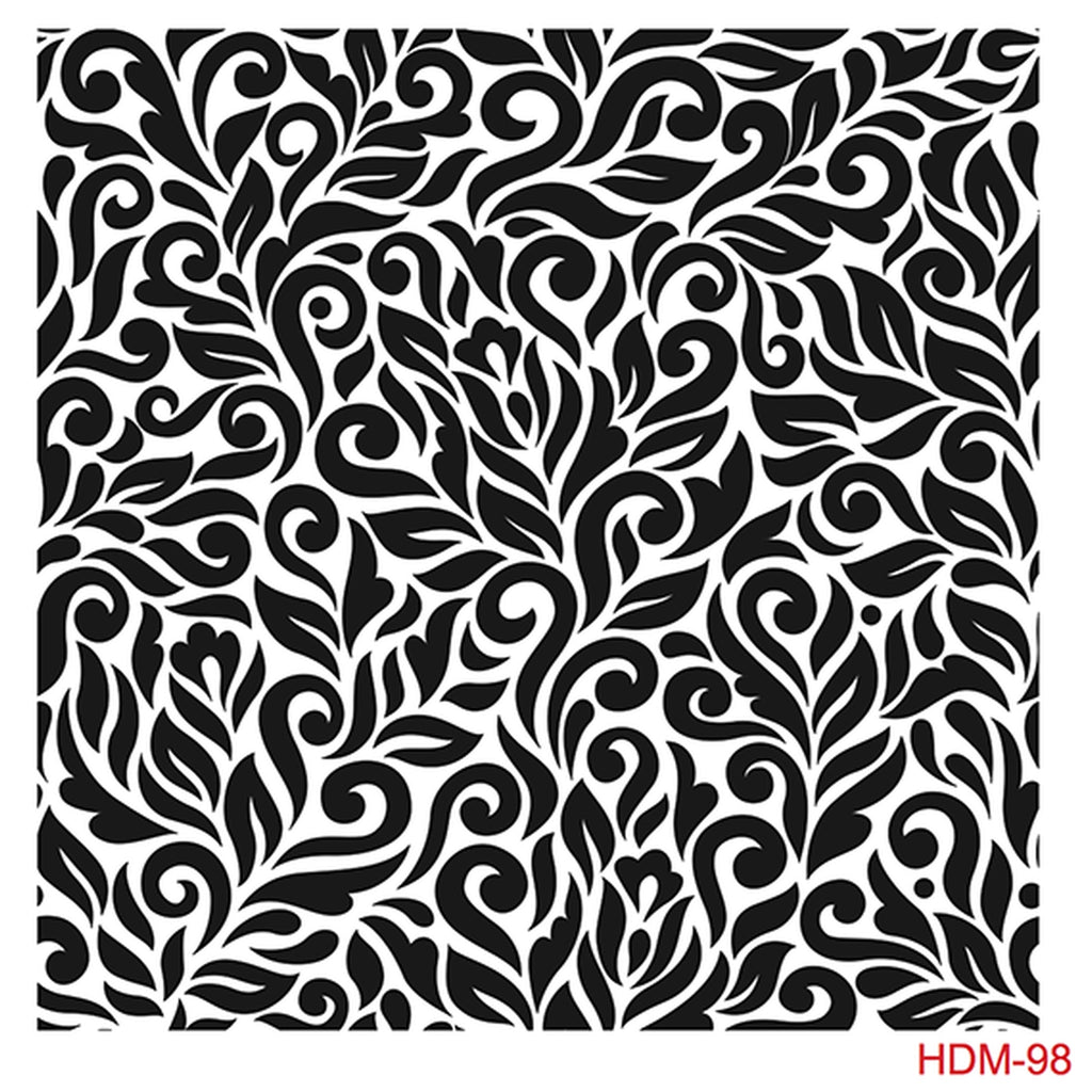 Cadence 25 X 25 Midi Stencil - Leaf Flourish