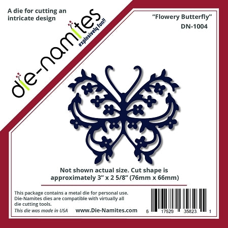 Die-Versions Die-namites Flowery Butterfly