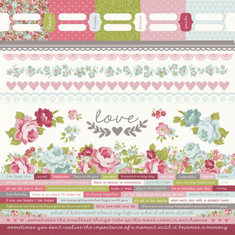 Kaisercraft Secret Garden Sticker Sheet