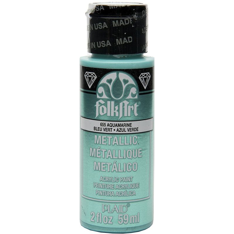 Aquamarine Metallic Folkart 2oz