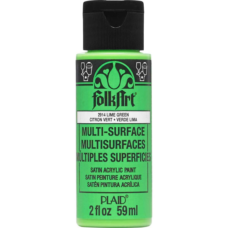 Lime Green Folkart Multi-surface 2oz