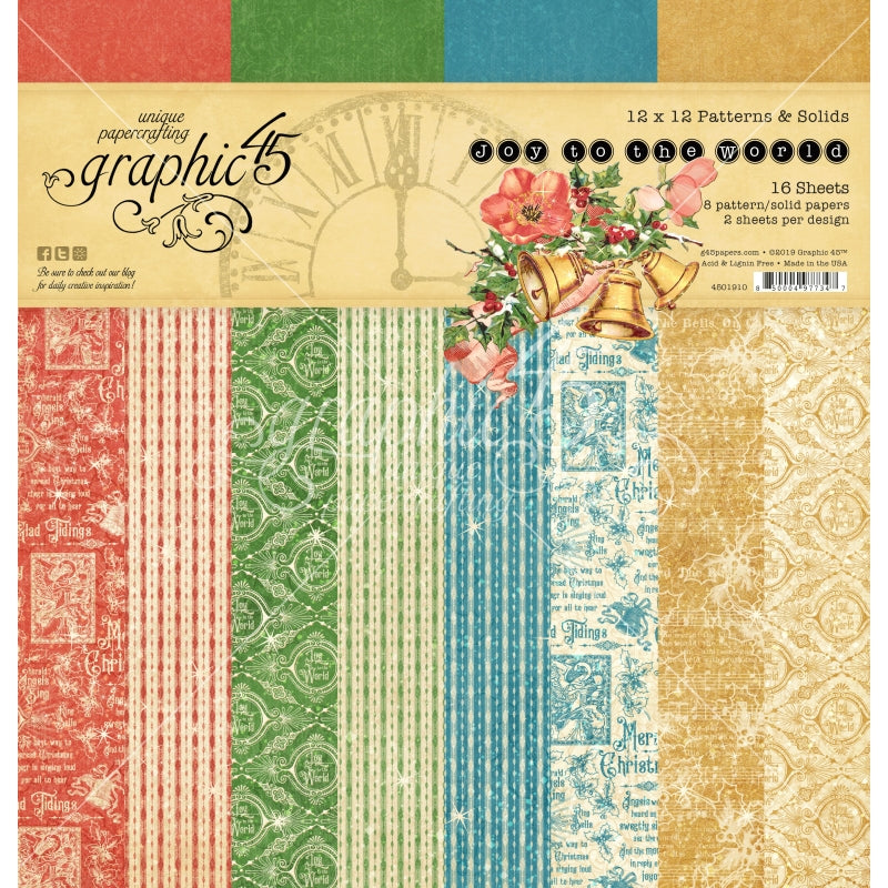 Graphic 45 Joy To The World 12x12 Patterns | World Of Craft